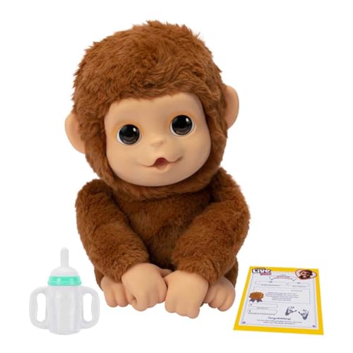 Giochi Preziosi Live Pets – Mango, The Interactive Monkey, 50 Interactive Sounds and Mouth Movement, Loves Tickling and Makes Joyful Sounds When You Touch The Belly!