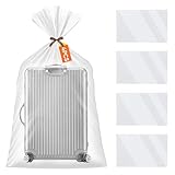 4PCS Extra Gro&szlig;e Transparente Plastikt&uuml;ten, 100x150cm Verdickte Staub Aufbewahrungsbeutel, Wiederverwendbare und Wasserdichte Aufbewahrungstaschen f&uuml;r Staubdicht, Gep&auml;ck, Koffer, M&ouml;bel, Kleidung