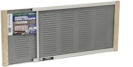 Frost King AWS1207 04532001138 Ventilators with Screens, 10" 21-37", 10in High x Fits 21-37in Wide, White