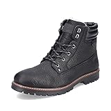 Rieker Herren Bequemschuhe F3600, Männer Schnürhalbschuhe,wasserdicht,riekerTEX,Schnuerung,lace-up,Low-tie,tex,schwarz (00),43 EU / 9 UK