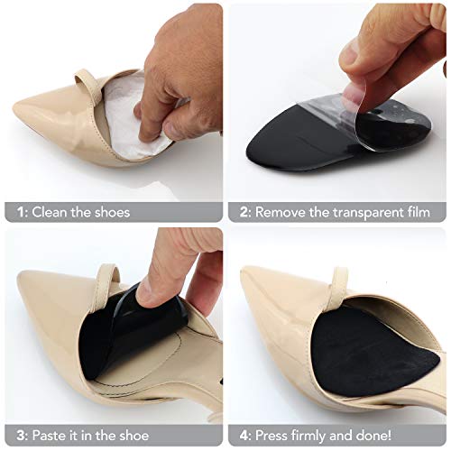 Image of Metatarsal Pads for Women & Men - Ball of Foot Cushions for Pain Relief - Comfortable, Nonslip, Reusable, Light and Great for High Heels