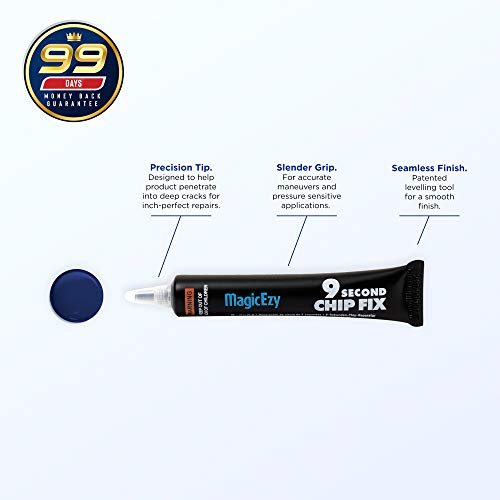 Image of MagicEzy 9 Second Chip Fix - Professionally and Easily Touch-Up Cracks and Chips on Your Boat, Jet Ski, Yacht, Other Water Vehicles, and on Other Gelcoat and Fiberglass Surfaces - Navy Blue
