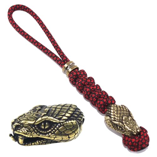 Trufas Brass Snake Head Knife Lanyard