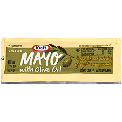 Kraft Mayo Olive Oil Single Serve Mayonnaise (200 Single Serve Packets)