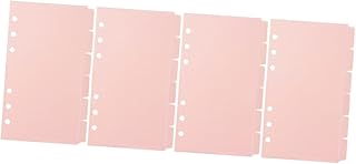 VILLCASE 24 Folhas De Papel Deslizante Páginas De Fotos Para Álbum De Fotos Divisórias De Plástico Com Abas Divisórias De Bolso Fichário Páginas De Álbum De Fotos Divisórias Fichário