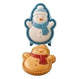 Weihnachts-Mini-Kuchenformen-Set, geprägtes Backwerkzeug für