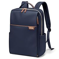 GOLF QUALITY Zaino per computer portatile, da donna, per lavoro, lavoro, viaggio, con scomparto per laptop, impermeabile, casual, per viaggi, università, 40,6 cm, blu navy