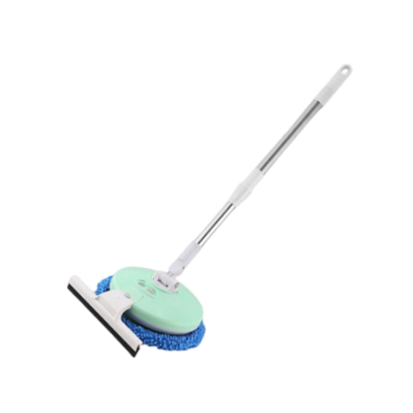 Fregona Eléctrica, Fregona Limpiacristales, Versátil, Limpiador de Suelos, Mango Regulable, para Ventanas, Coches, Hogar Y Suelos , Verde con Limpiaparabrisas