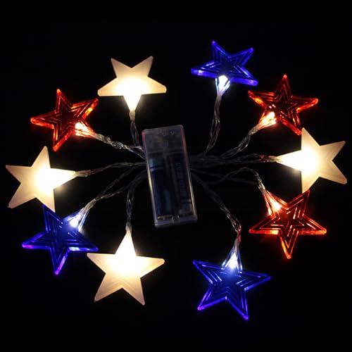 Guirlande lumineuse grand étoile rouge blanc bleu pour illuminer vos précieux souvenirs