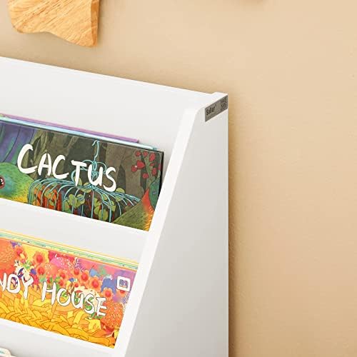 SoBuy® KMB01-W, Children Kids Bookcase Book Shelf Storage Display Rack Organizer Holder