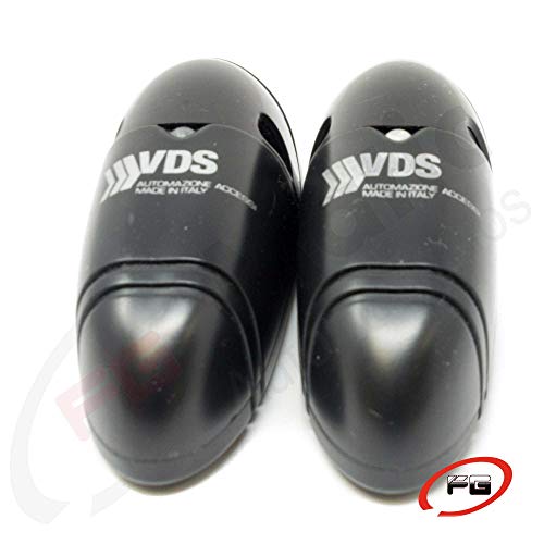 Fotocélula emisor FS receptor 50 metros. Fotocélulas de dos cabezales. Para puertas de garaje, aplicaciones industriales, sensor de obstáculos y otros automatismos.