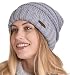 Brook + Bay Women's Slouchy Cable Knit Cuff Beanie - Chunky, Oversized Slouch Beanie Hats for Winter - Stay Warm & Stylish - Serious Beanies for Serious Style (with 10+ Colors)