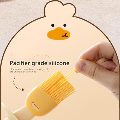 Image of Oil Dispenser Bottle with Silicone Brush Leakproof for Cooking, Baking, BBQ | Versatile Oil Container with Brush