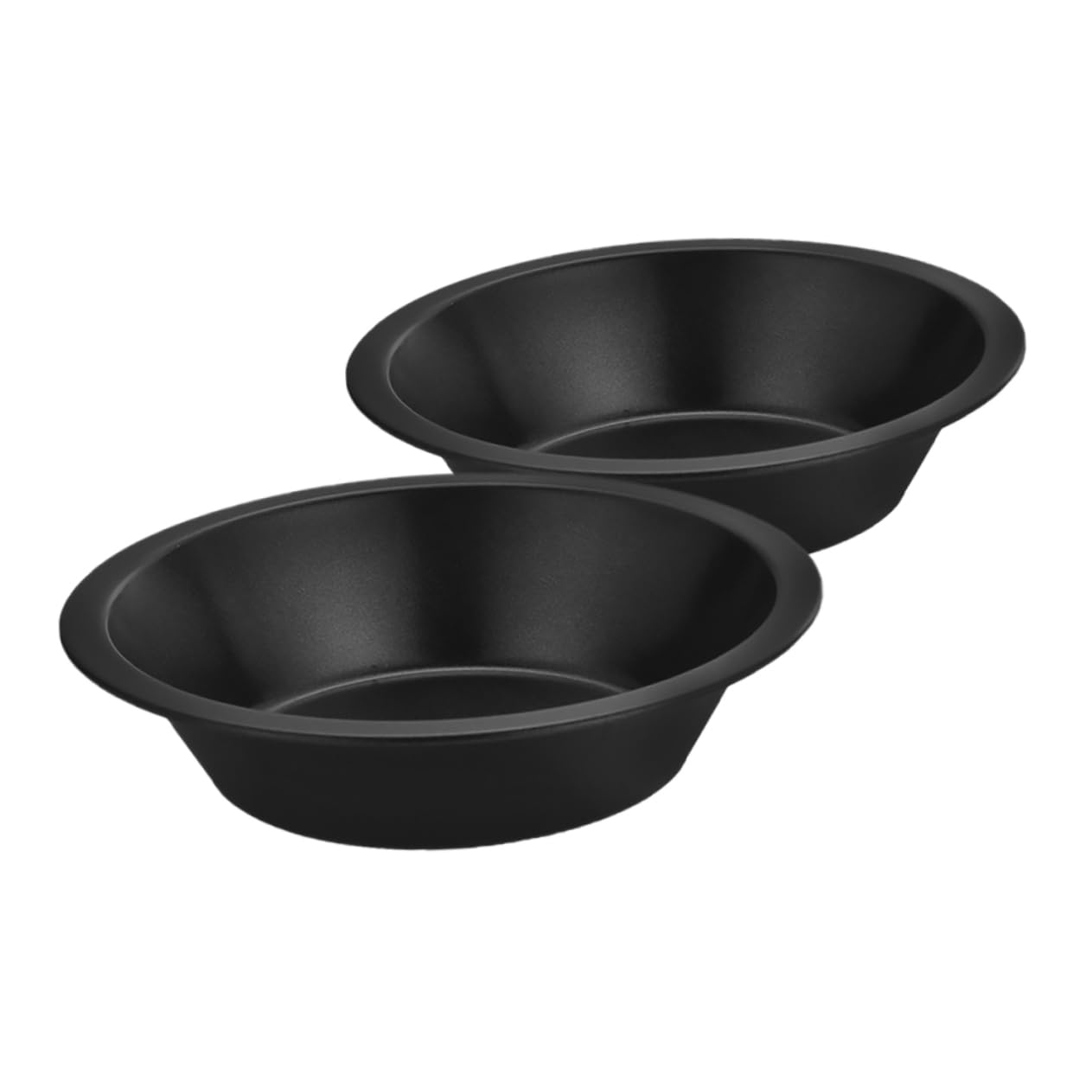 Beatifufu 2Pcs Mini Hamburger Bread Pans Nonstick Carbon Steel Baking Tins Round Cake Pans for Baking Bread Muffins and Desserts Kitchen