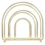 SMASOLO Soporte Decorativo para Pañuelos Metálico Base Inferior Plana, Servilletero Vertical para Mesa de Comedor y Escritorio