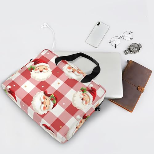 Maletín para portátil con estampado navideño Buffalo Check miniatura 7
