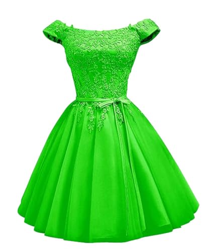 Image of Asulla Short Prom Dresses Homecoming Cocktail Dresses Lace Appliques Bridesmaid Dresses for Wedding