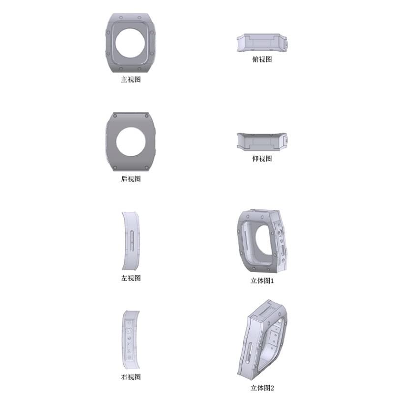 Boîtier en métal pour Apple Watch 45mm en acier inoxydable luxe - 3