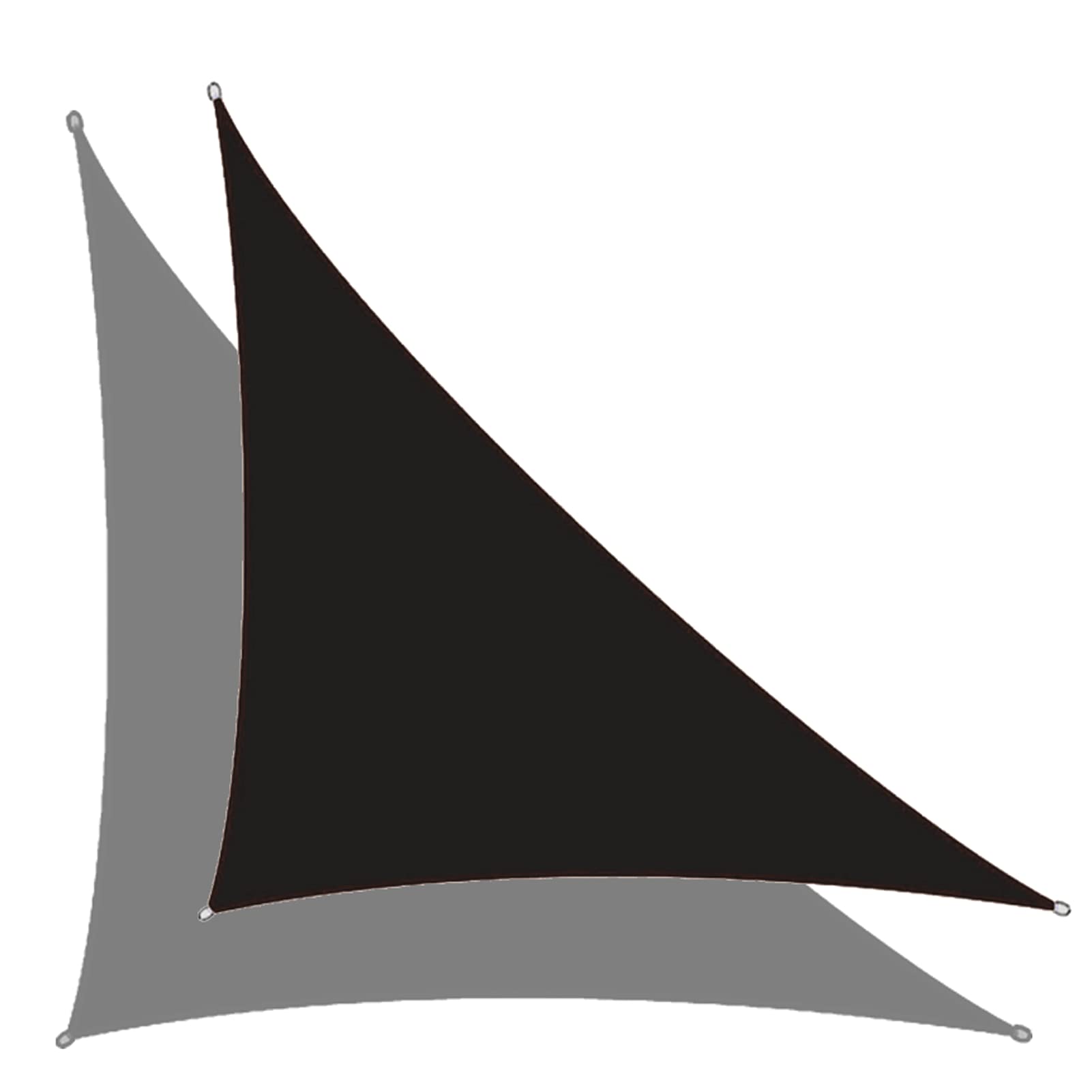 Voile d'ombrage imperméable triangulaire pour extérieur abri de jardin et toile de protection