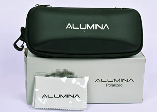 Image of Alumina Black Small Aviator Polarized Sunglasses