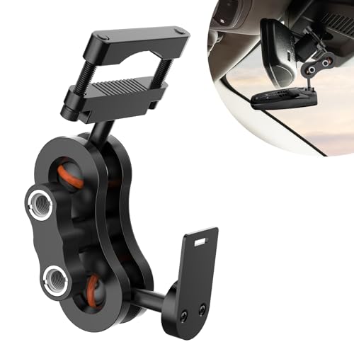 SDSACZMU Radar Detector Mount, Aluminum Rearview Mirror Rod Radar Bracket,for Cobra iRadar ESD SPX RAD 480i 450 380 7800BT Radar Detector