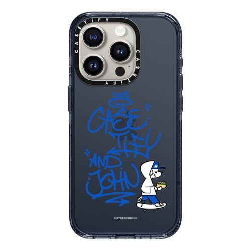 CASETiFY CpNg iPhone 15 Pro P[X [MILKi (4x MIL-STD-810G) / 2.5m̗NA] - Casetify And John (Graffiti) - NVbNu[