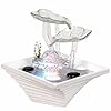 kamerfontein innenbrunnen cristalline bladeren met LED kleur- verlichting 27 cm