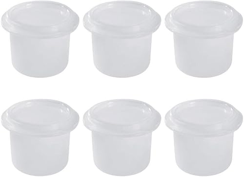 Kichvoe 6 unidades de cubo de hielo de plástico para hacer hielo, moldes de hielo afeitado reutilizables, recipientes de hielo, máquina de cono de