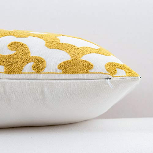 Hwy 50 Yellow Throw Pillow Cover 18X18 Inch For Couch Living Room Bed Bedroom Sofa, Decorative Embroidered Geometric Throw Pillows Cases Cushion Cover 1 Piece #TOP4
