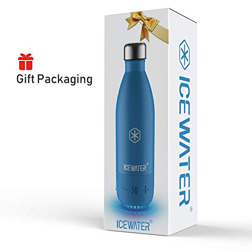 ICEWATER 3-in-1 Smart Stainless Steel Water Bottle(Glows to Remind You to Stay Hydrated)+Bluetooth Speaker+ Dancing Lights,17 OZ,Stay Hydrated and Enjoy Music,Great Gift (Blue)) - Thumbnail 5