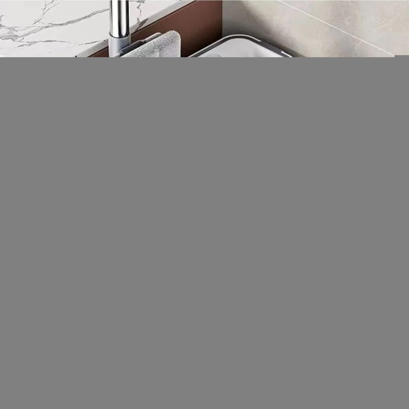 Mop Bucket Set - Mop and Bucket Set with Wringer, Hands-Free Flat Floor for Mármol Kitchen Bathroom Living Room Window Dorm Apartment