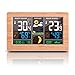 Produktbild VORRINC Wetterstation Funk mit Außensensor,Wettervorhersage,Farbdisplay,Innen Aussen Digital Thermometer,Hydrometer Feuchtigkeit, DCF Empfangssignal Funkuhr,Mondphase(Wood)