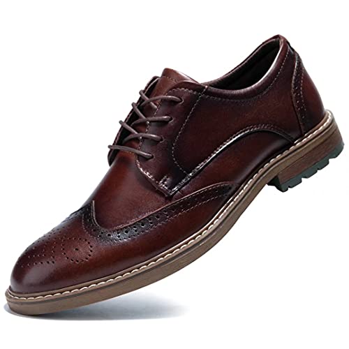 Image of Arkbird Mens Dress Shoes, Lace Up Leather Oxford