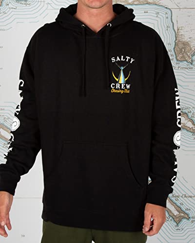 Image of Salty Crew Men's Tailed Hood Fleece - Men's Fashion Casual Long Sleeve Hoodie Cotton - Lifestyle Beach Apparel