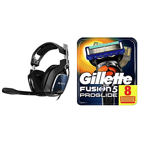 A40 TR Gaming-Headset mit Kabel, Gen 4, Astro Audio V2, Dolby Atmos, 3,5 mm Anschluss - Schwarz/Rot & Gillette Fusion 5 ProGlide