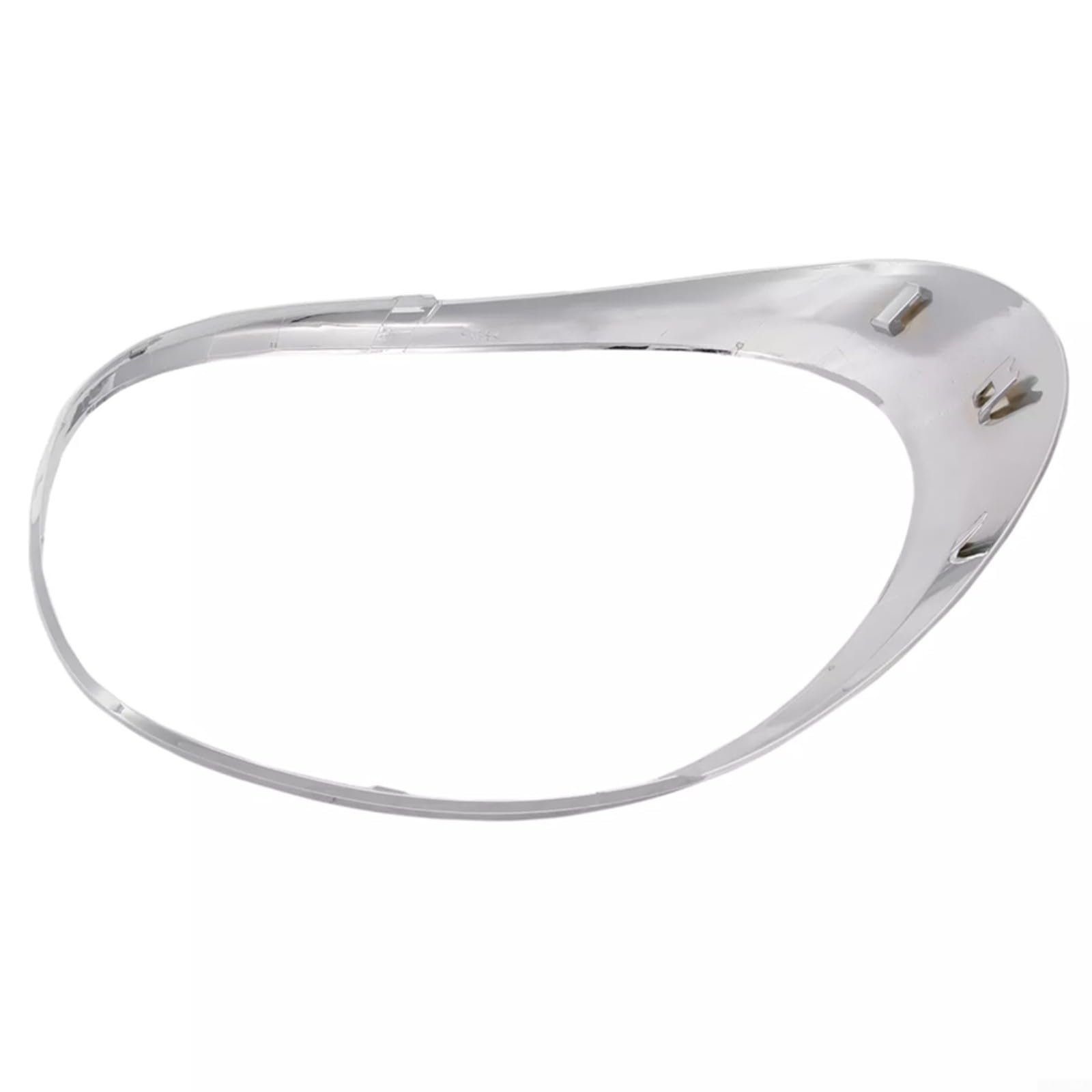 Trim faro posteriore sinistro per anello argento cromato ABS per sostituzione 500L 2014-2020 compatibile con OEM 68235995AA 77366440