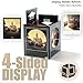 CIXIZUIJIA Acrylic Polaroid Photo Frame & Storage Box with Magnetic Lid, Compatible with i-Type/600/SX-70 Films, Clear 4-Side Display Case for Instant Photos, Gift for Polaroid Lovers