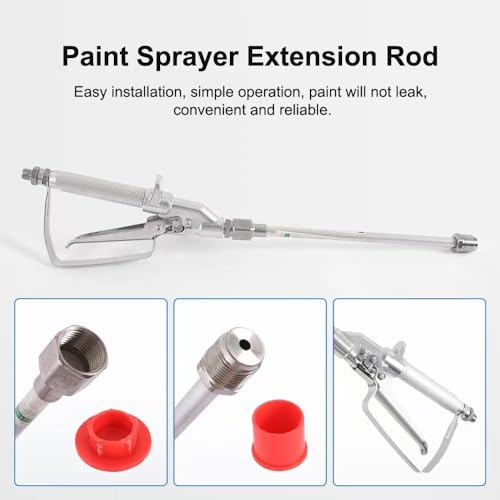 ieron 2Pcs 30CM Extension Rod for Sprayer Airless Nozzle Sprayer Gun Tip Extension Rod Stainless Steel - Image 4
