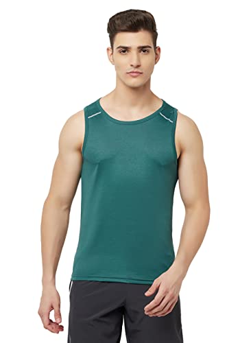 Image of TRUEREVO Men's Light Weight Dryfit Sports Tank Top Vest with Reflective Details for Running, Gym & Training