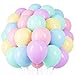 Voircoloria Pastel Balloons, 66pack 12inch Macaron Latex Party Balloons for Graduation, Easter, Wedding, Birthday, Bridal Shower, Rainbow Party, Baby Shower, Anniversary Party Decorations