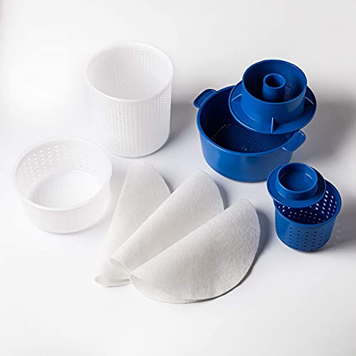 Cheese making Cheese Molds For Soft ÐÑ„ÐºÐ² Cheese Cheesemaking supplies Milk cheese Molde para queso Soft Hard cheese Goat Cow Rennet cheesemaking Cheesemaking Blue Original HOZPROM | 0.55-2.60 lbs