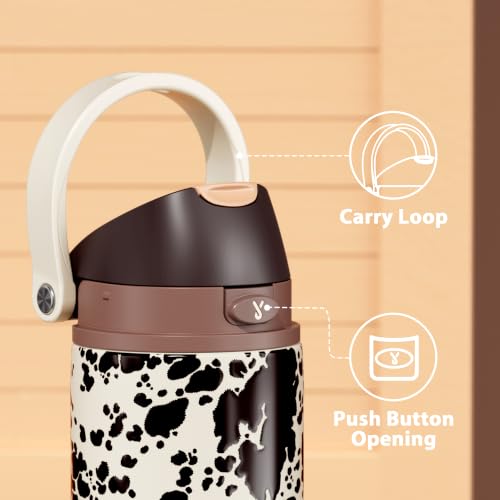 Image of Meoky 24 oz Insulated Stainless Steel Water Bottle with Straw for Men Boys