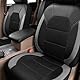 JNNJ 4 Stück Autositzbezüge Kompletter Satz, Mesh Vorderseite Autositzabdeckungen, Airbag-kompatibler Autositzabdeckungen, Auto-Sitzbezüge Vordersitze(Grau)