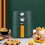 IkErna Air Fryer Over Digital 5L Circulación de Aire Rápido, Accesorios Seguros para Lavavajillas de Freírales de Aire, Control de Temperatura Del Temporizador/Grün