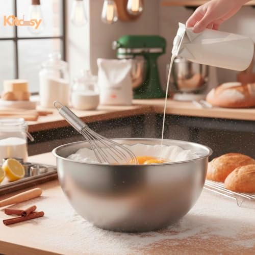 20 Qt Bowl de Mezcla Acero Inoxidable Grande y Profesional miniatura 6