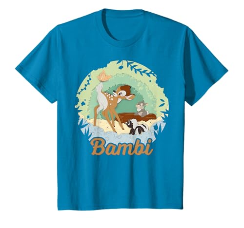 Disney Bambi Group Shot Paper Cut Logo T-Shirt