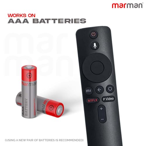 Image of marman Bluetooth Voice Remote Compatible for Mi Tv Remote for Smart LED 4k HD UHD Android Television Remote with with Google Assitant Feature XMRM - Pairing Must !