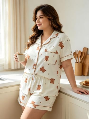 Image of Verdusa Pajamas For Women Set 2 Piece Cute Pjs Sleepwear Lounge Sets