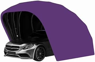 Purple,Stainless Steel Carport, Car Shelter, Car Canopy, Car Garage, Car shed, Car House, Car Park, Foldable, Retractable, L5.5m*W 2.5m*H 2.3m