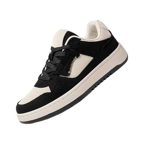 Zapatillas de deporte para hombre, zapatillas de deporte para exteriores, transpirables, ligeras, tenis, fitness, hombre, ligeras, clásicas, para trabajo, Negro , 41 EU